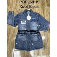 Kurtka jeansowa damska      POP9501K  Roz  XS-XL  1 kolor  