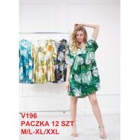Sukienka damska     V196    Roz M-2XL     Mix kolor    