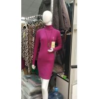 Sukienki sweter damski       7130  Roz  Standard  Mix kolor