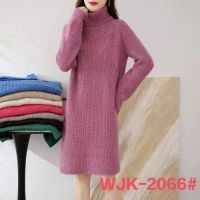 Sukienki sweter damski       WJK-2066  Roz  Standard  Mix kolor 