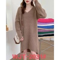 Sukienki sweter damski       WJT-2031  Roz  Standard  Mix kolor  